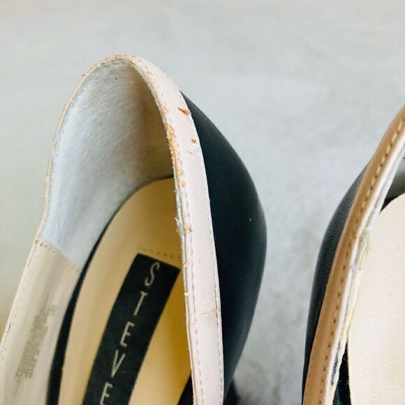 Steven by Steve Madden Black and Tan Whiskey Stiletto D’Orsay Pumps - Picture 9 of 13